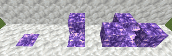 Аметистовые бутоны растут только на блоке расцветающего аметиста.